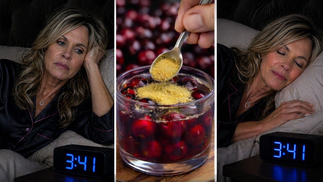 Awake at 3:41, the cherry trick, then sleeping peacefully